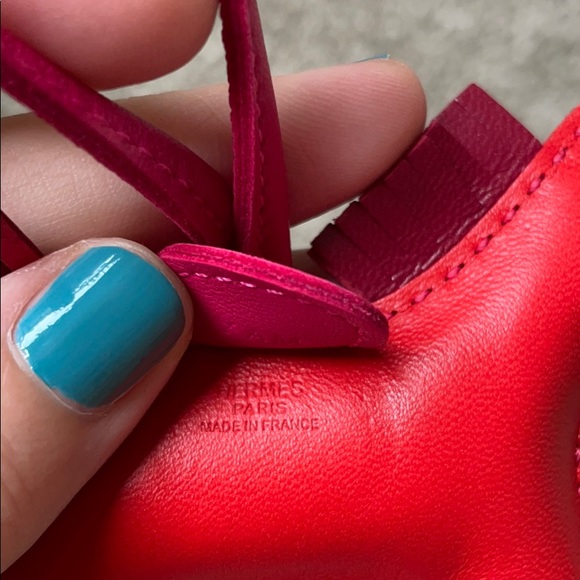 【sold】Hermès rodeo PM, new, authentic. Red/pink - Picture 6 of 7